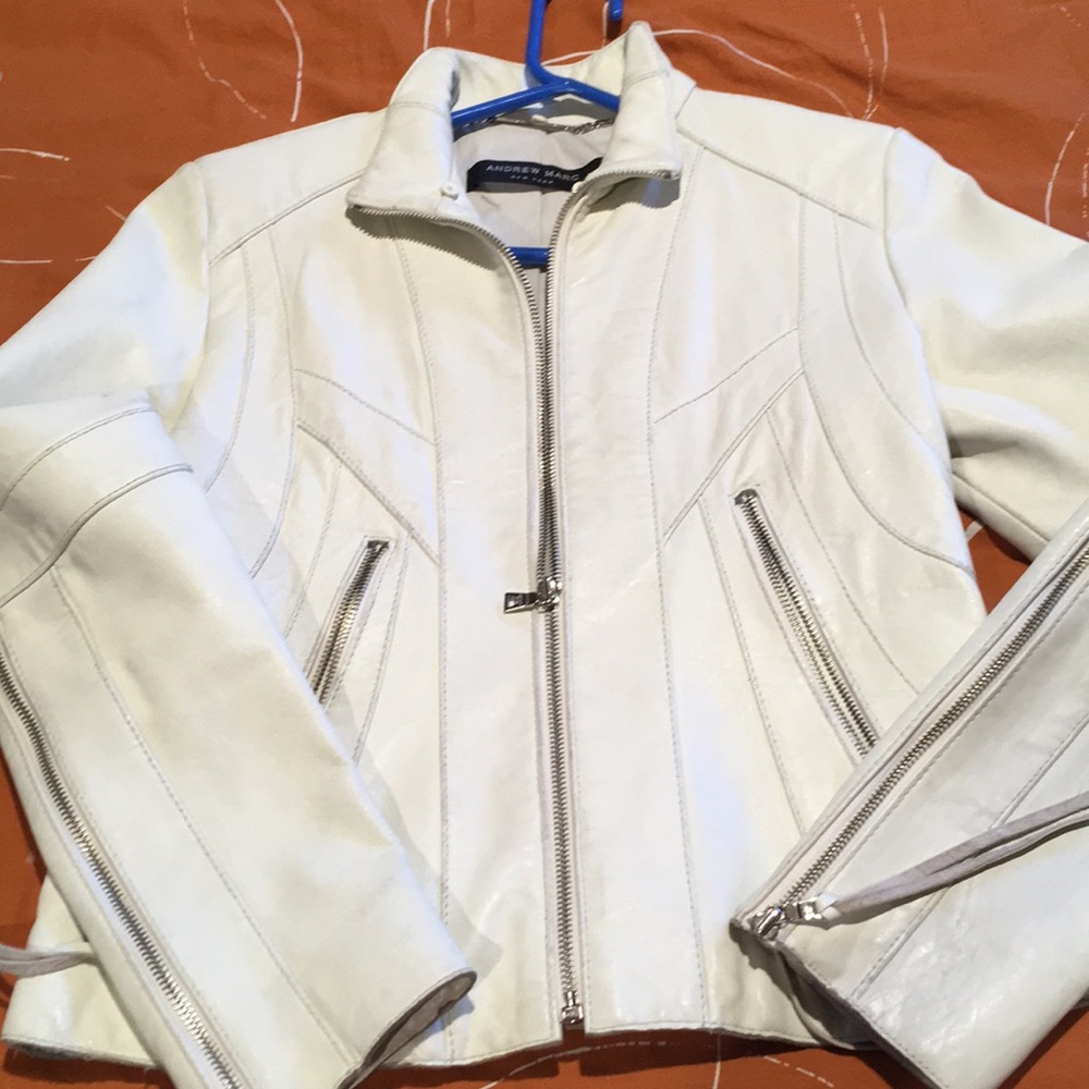 Andrew Marc Leather Biker jacket